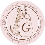 Name Doodles - Round Address Labels/Stickers (Culinary Puppy)